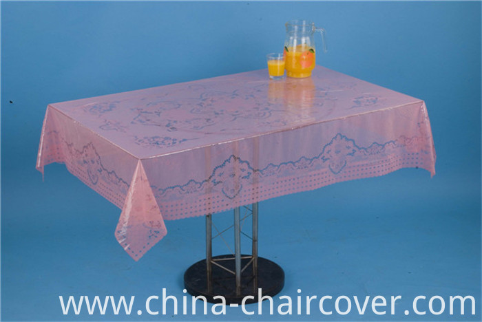 LFGB China Factory New Independent Designtransparent Printed Tablecloth 120*152cm (TZ0008)